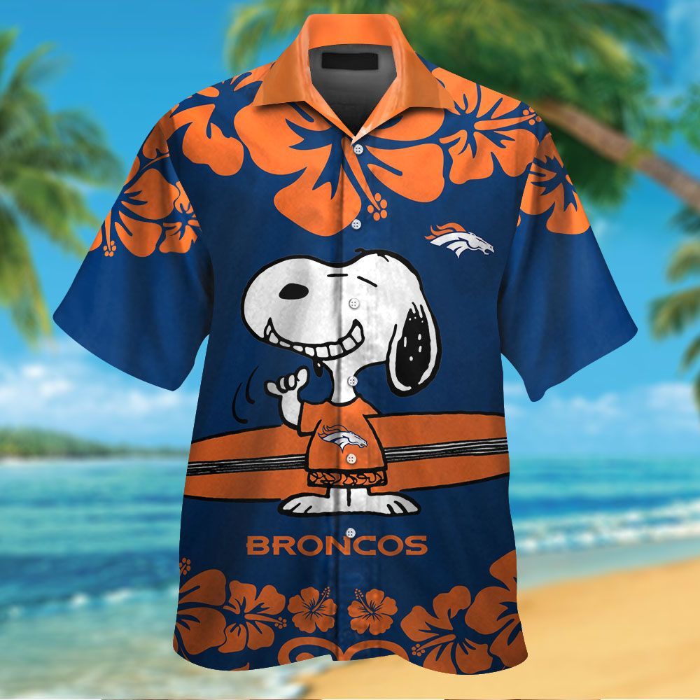 Denver Broncos & Snoopy Hawaiian Shirt Hot Trendy Summer 2024