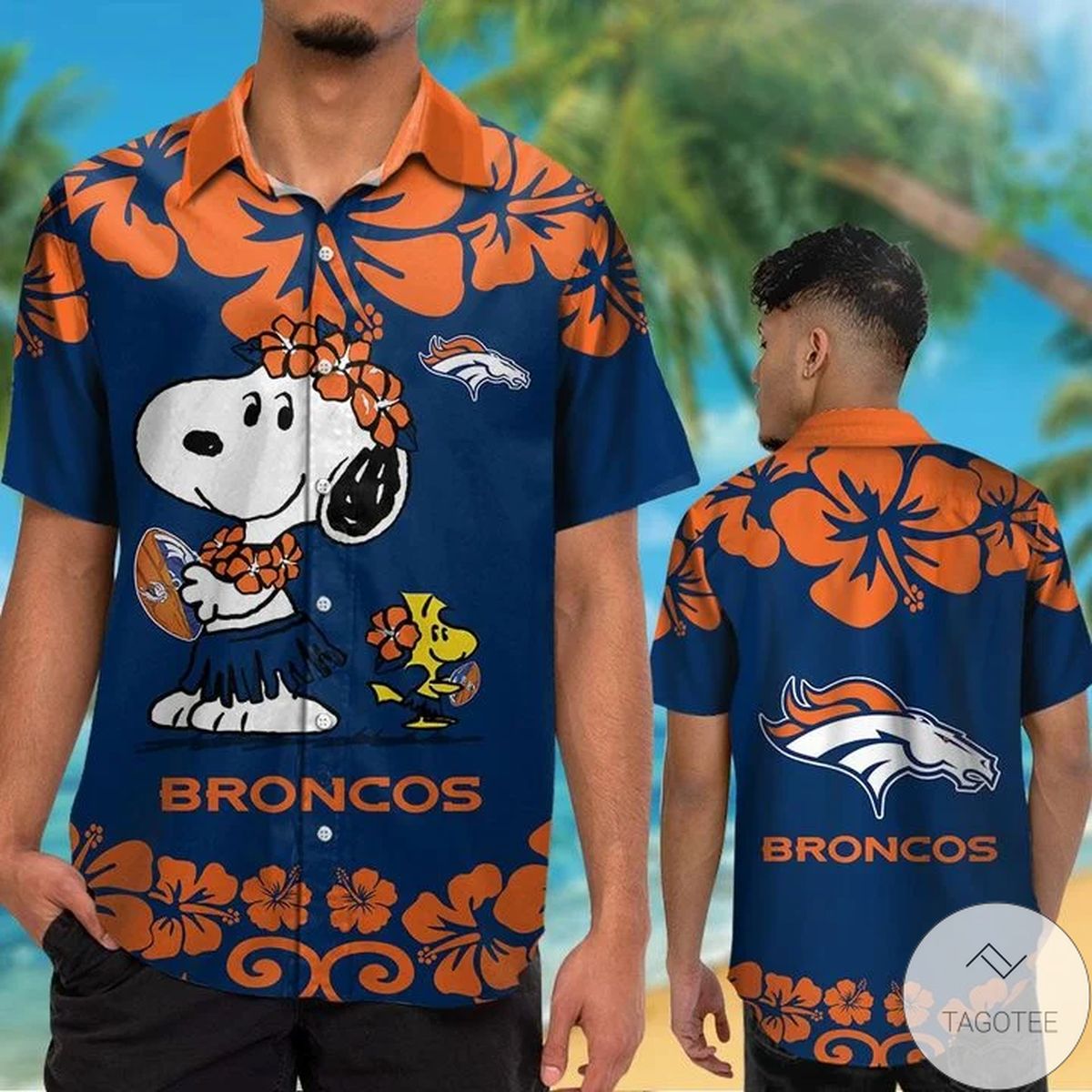 Denver Broncos & Snoopy Hawaiian Shirt