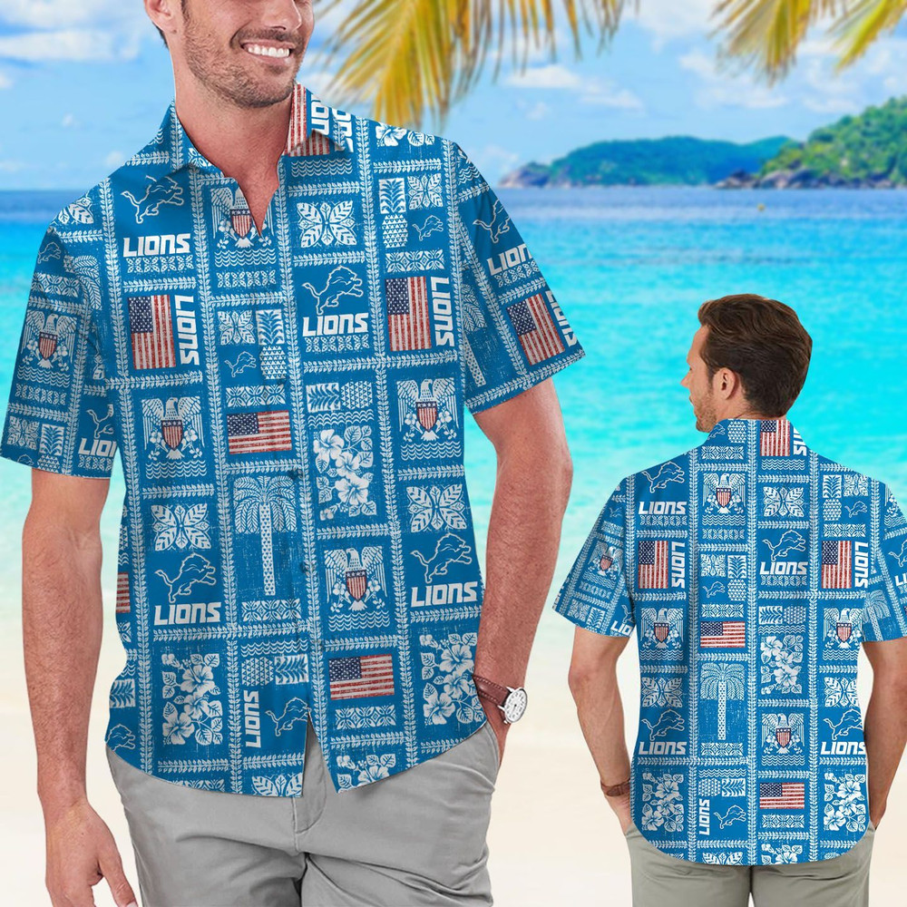 Detroit Lions Hawaiian Shirt Hot Trendy Summer 2024