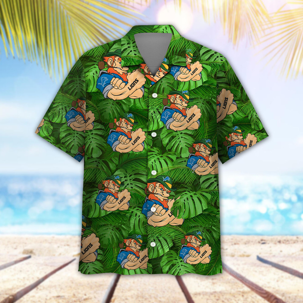 Detroit Lions Leprechaun St. Patrick’s Day Hawaiian Shirt Hot Trendy Summer 2024