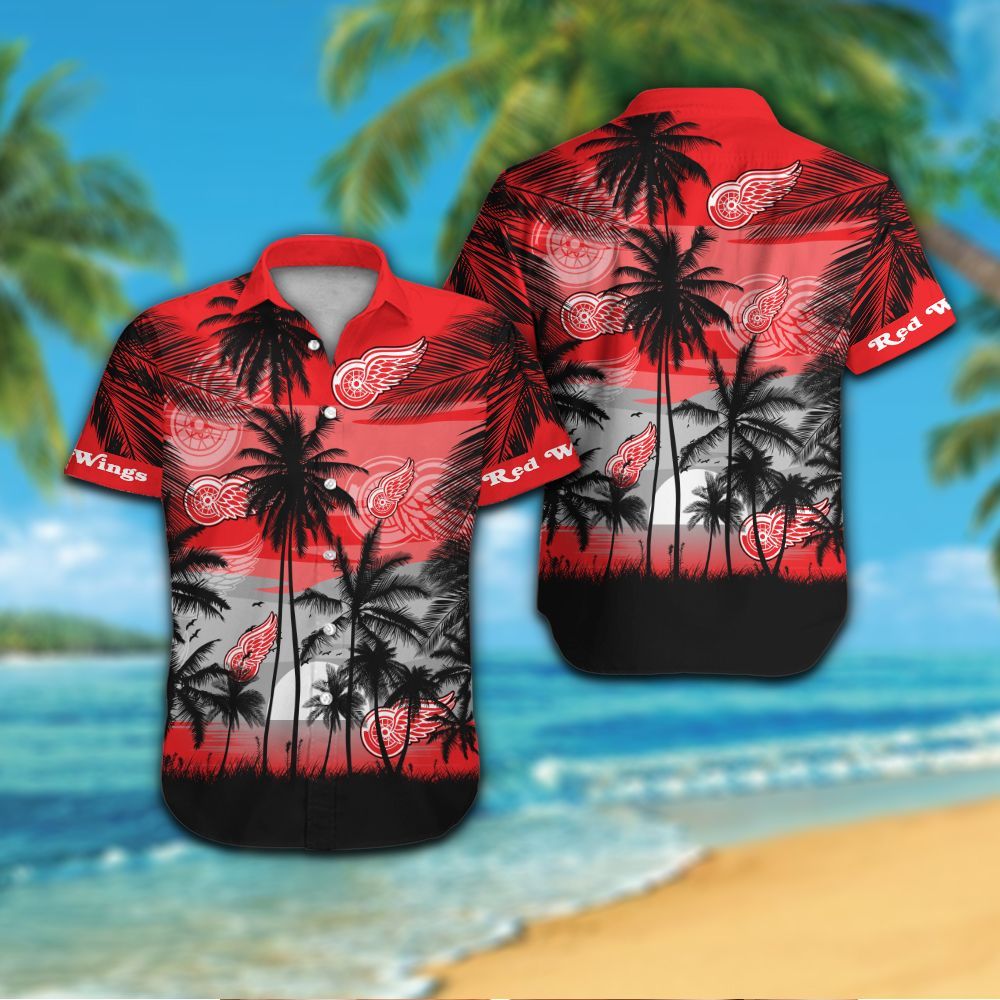 Detroit Red Wings Hawaiian Shirt Hot Trendy Summer 2024