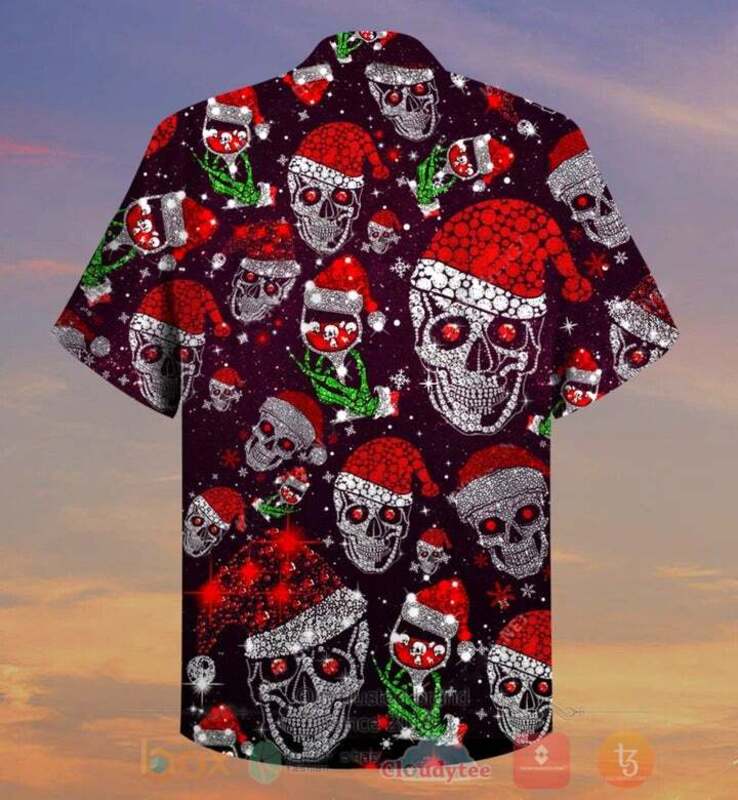 Diamond Skull Christmas Hawaiian Shirt