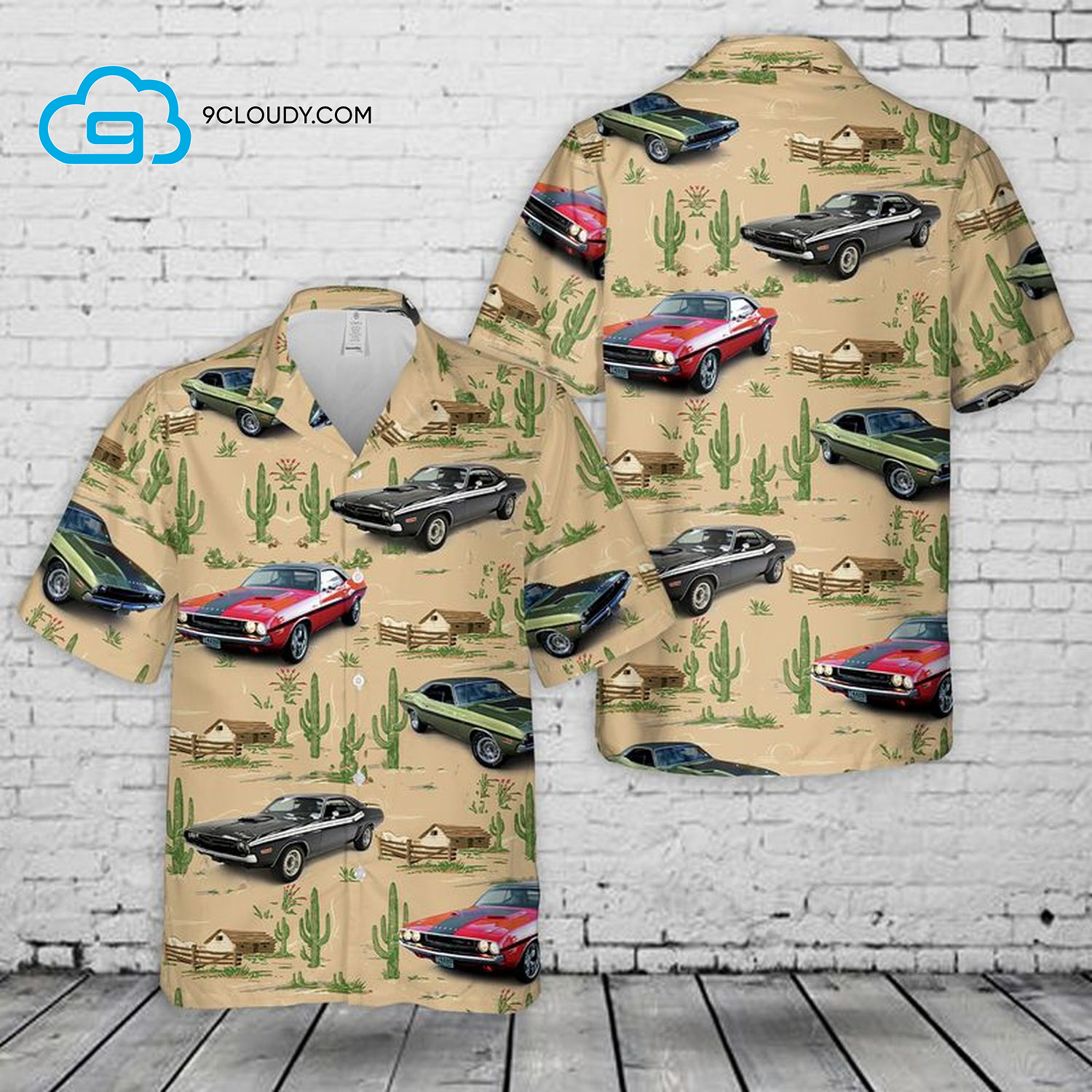 Dodge Challenger Full Print Hawaiian Shirt