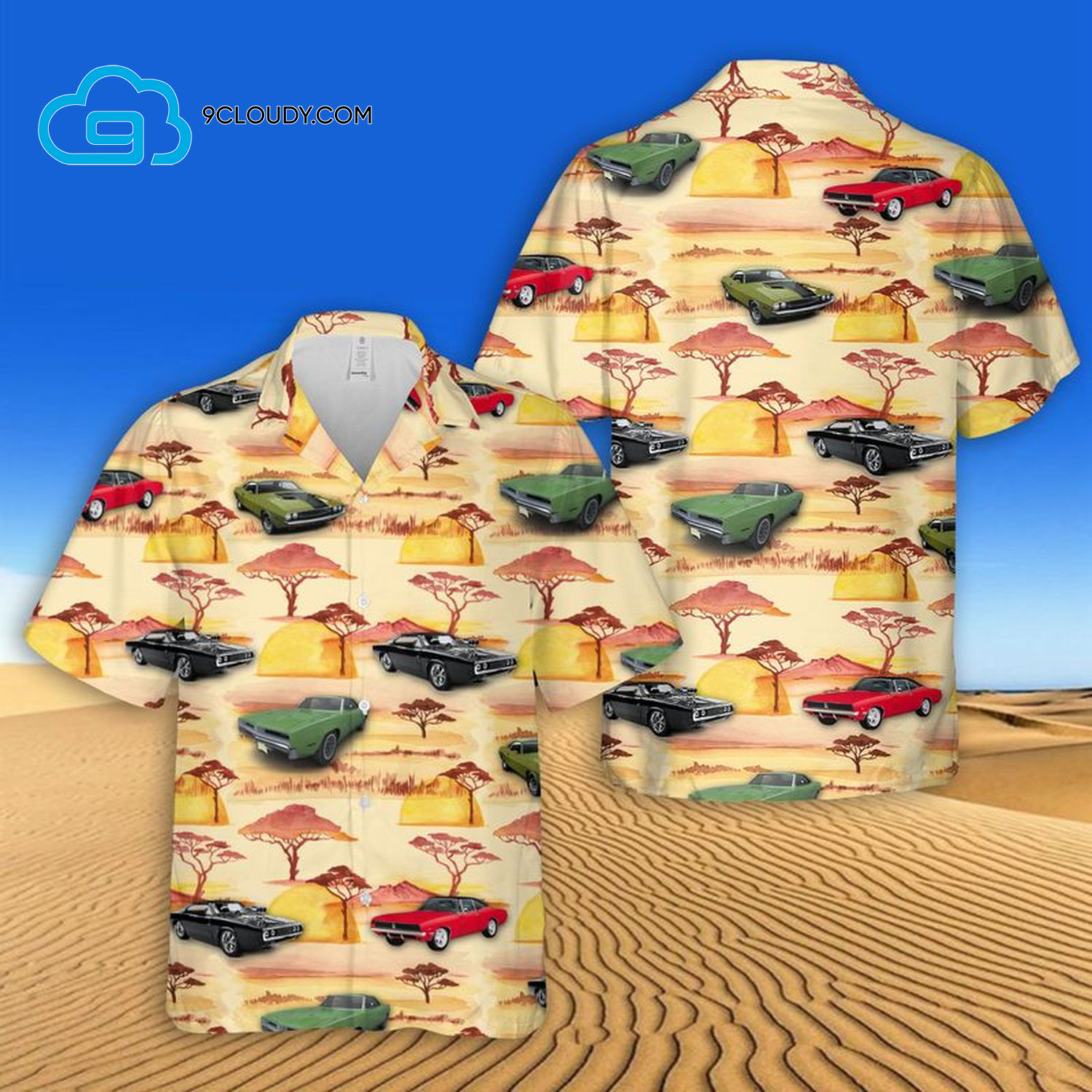 Dodge Charger Full Print Hawaiian Shirt
