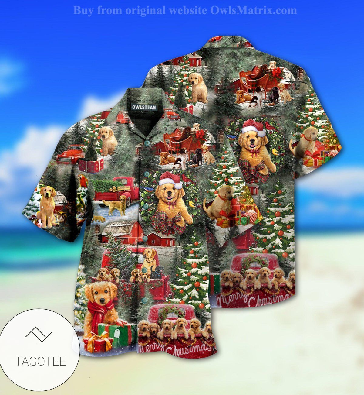 Dogs Love Christmas Every Time Limited Hawaiian Shirt