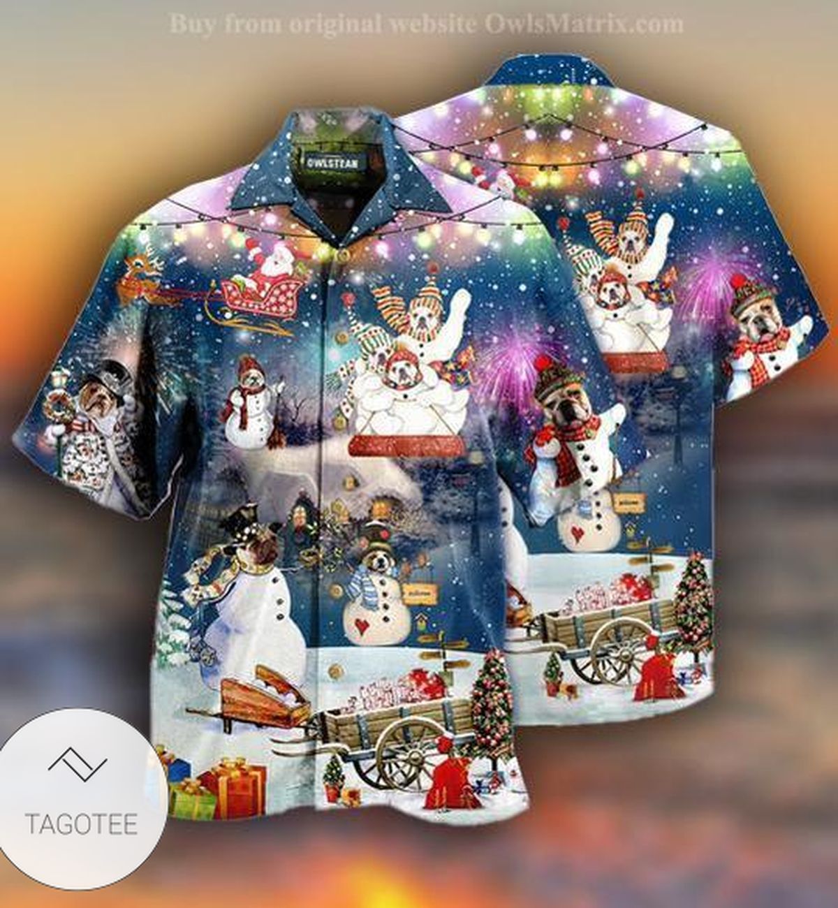 Dogs Snowdog Merry Christmas Funny Limited Hawaiian Shirt