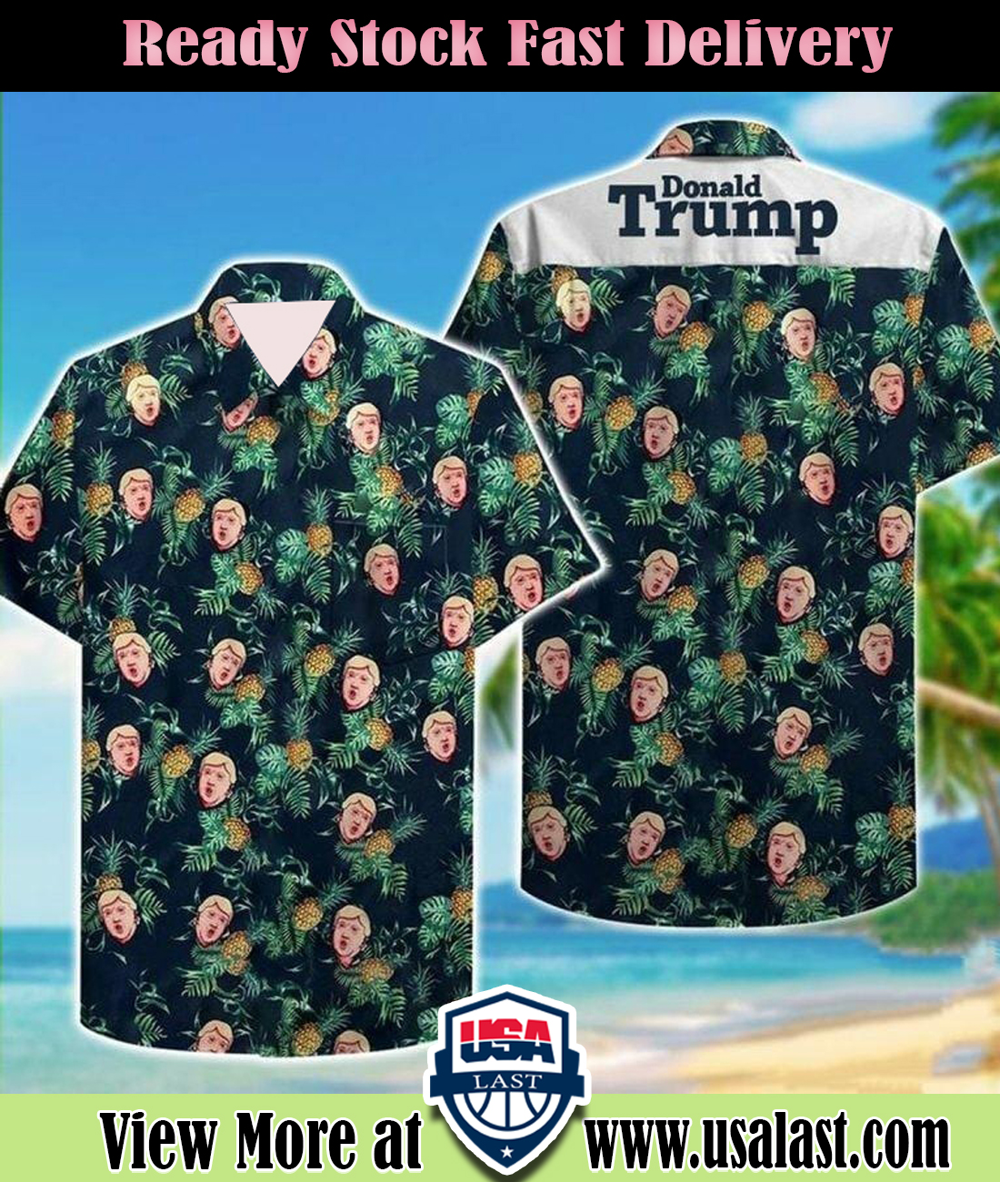 Donald Trump Pineapple Aloha Hawaiian Shirt