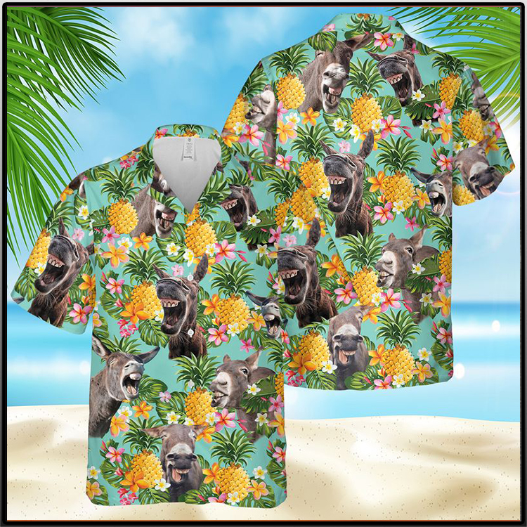 Donkey Pineapple  Hawaiian Shirt