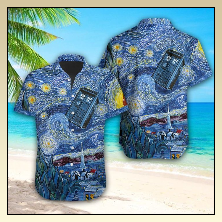 Dr Who Starry Night Hawaiian Shirt- Limited Edition