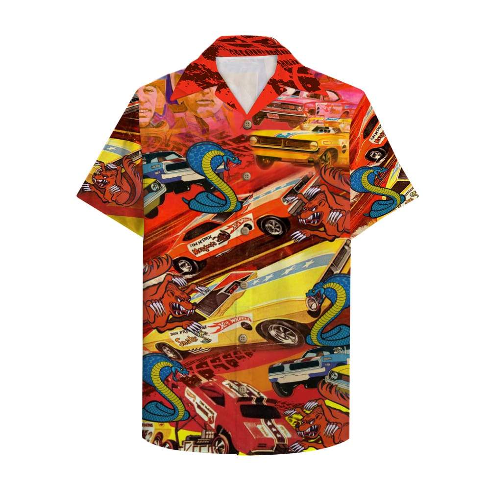 Drag Racing Snake And Mongoose Hawaiian Shirt