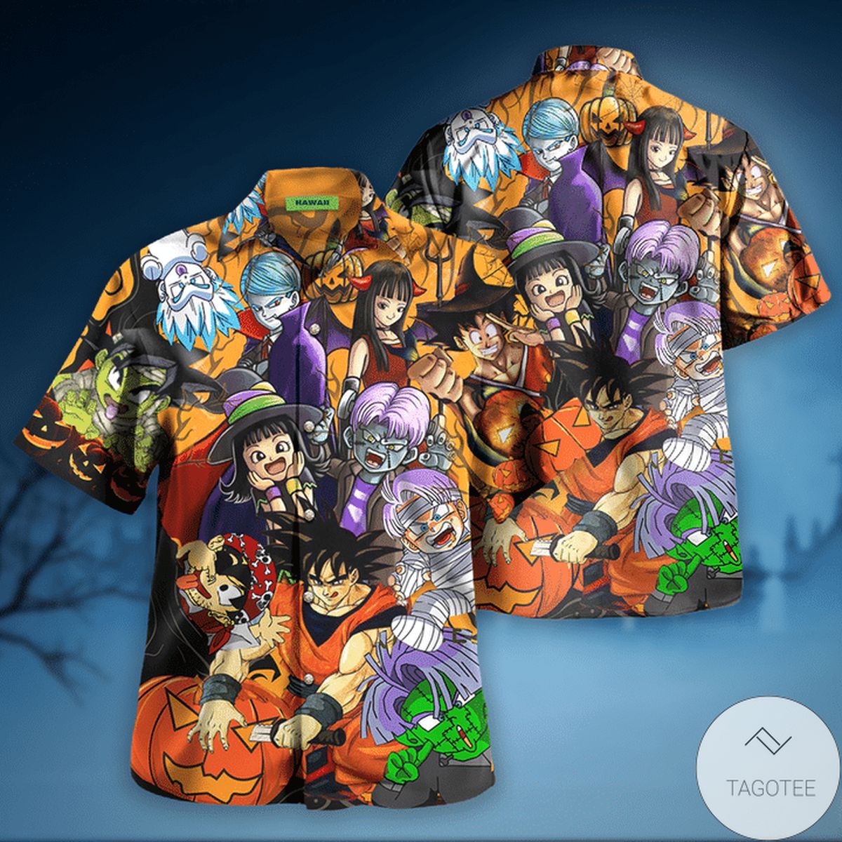 Dragon Ball Halloween Hawaiian Shirt