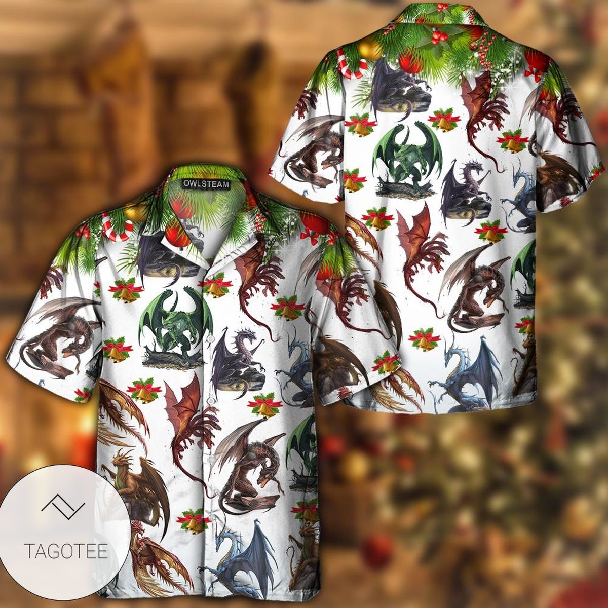 Dragon Merry Christmas Hawaiian Shirt