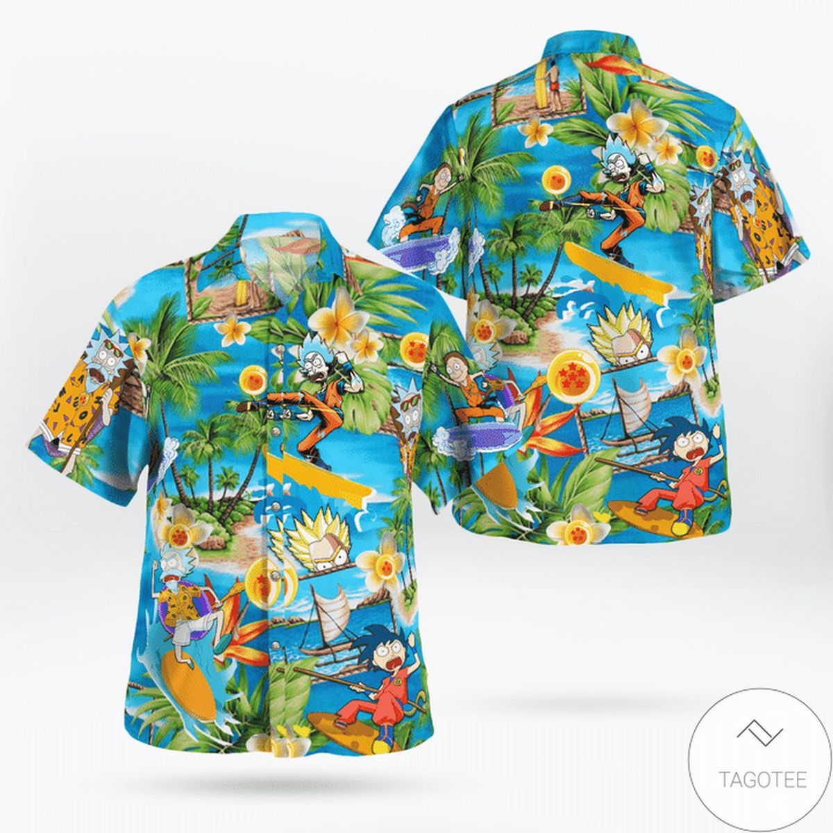 Dragon Rick And Morty Hawaiian Shirt