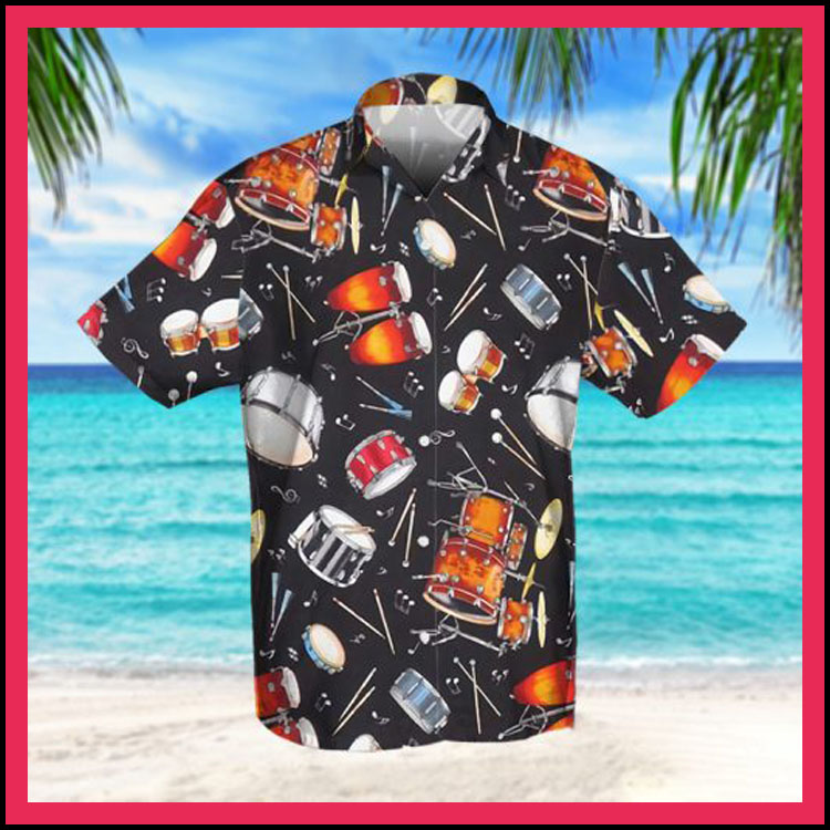 Drum Retro Hawaiian Shirt- Limited Edition