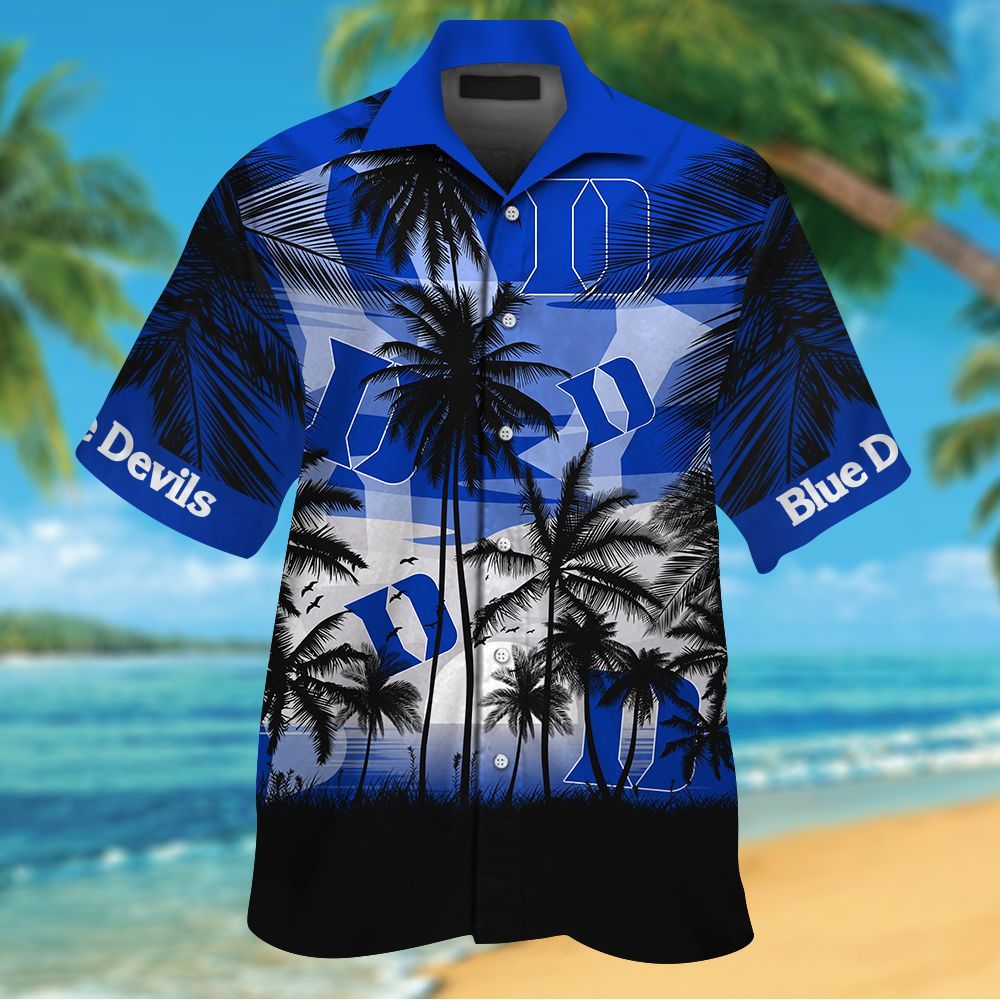 Duke Blue Devils Tropical Hawaiian Shirt Hot Trendy Summer 2024