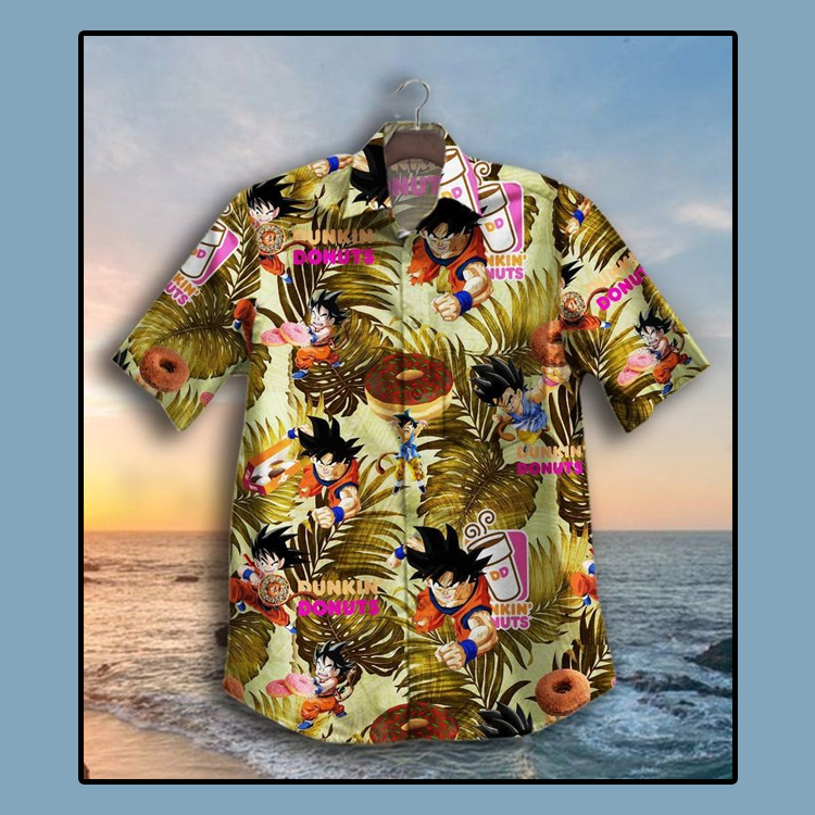 Dunkin Donuts Son Goku Hawaiian Shirt