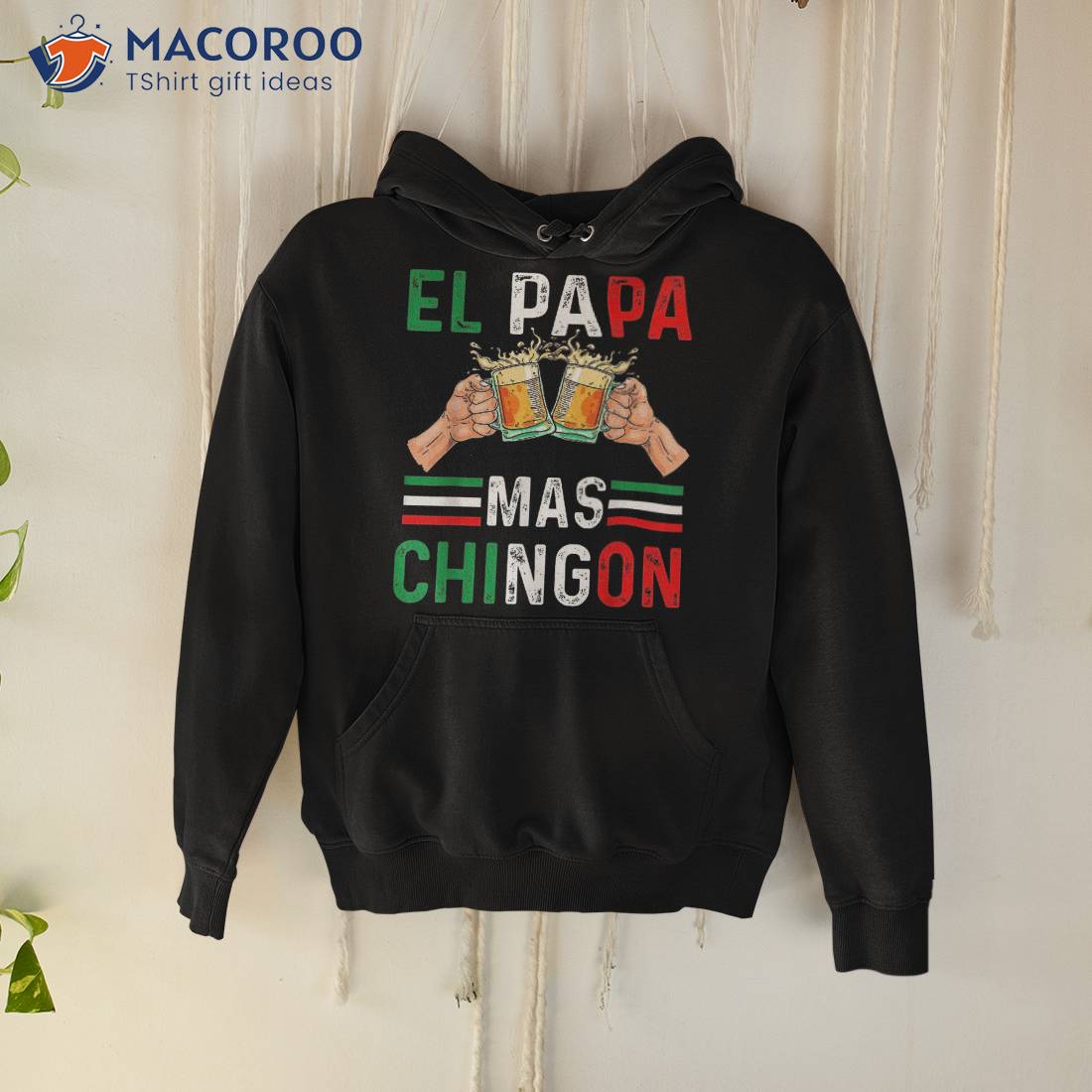 El Papa Mas Chingon Funny Mexican Dad Gift Husband Regalo Shirt