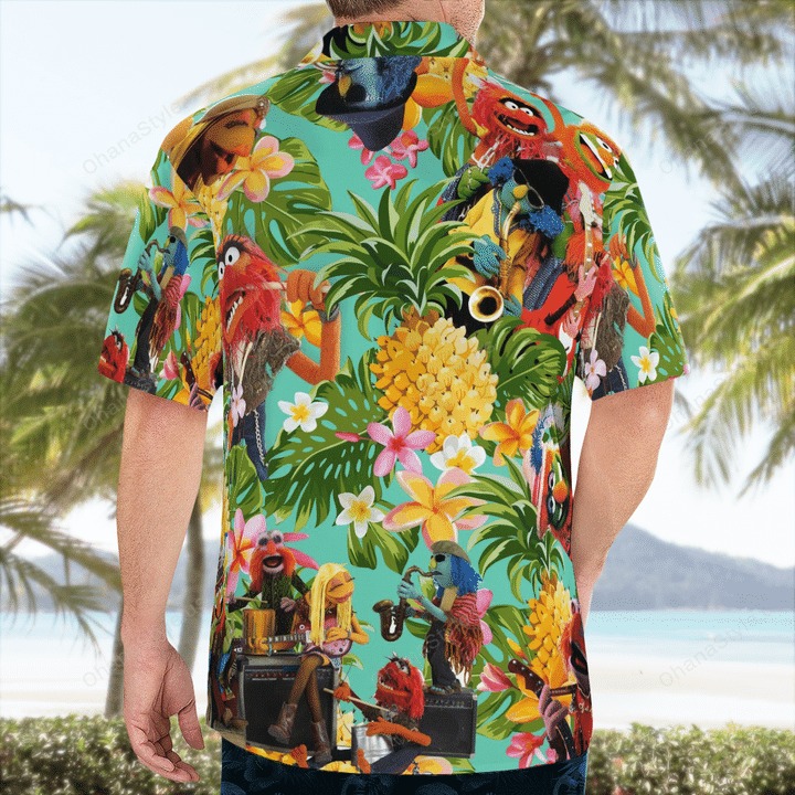 Electric Mayhem Muppets Tropical Hawaiian Shirt