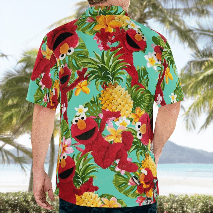Elmo Muppets Tropical Hawaiian Shirt