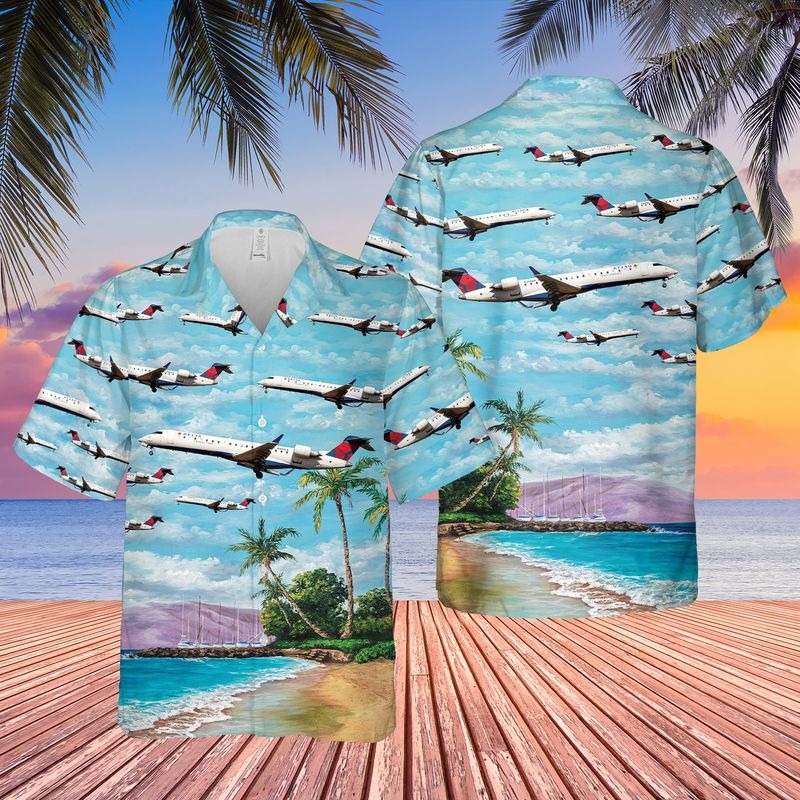 Endeavor Air Bombardier Crj701Er Hawaiian Shirt