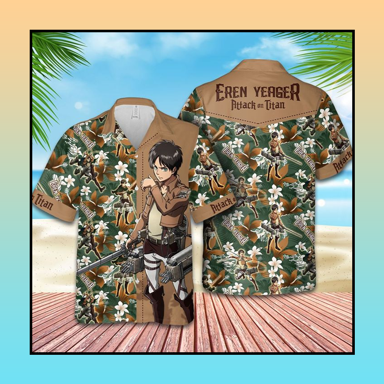 Eren Yeager Attack On Titan Hawaiian Shirt