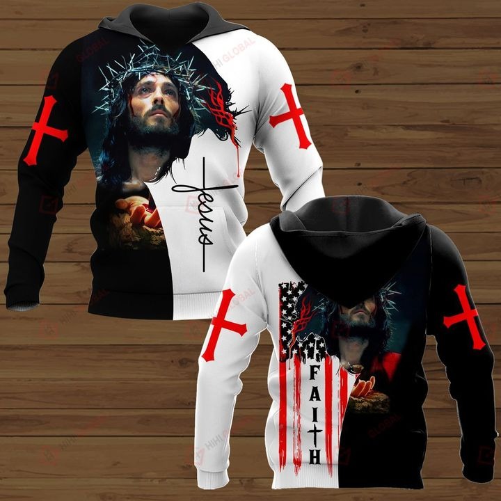 Faith Jesus God All Over Print 3D Shirts, Hoodie And Hawaiian Shirt