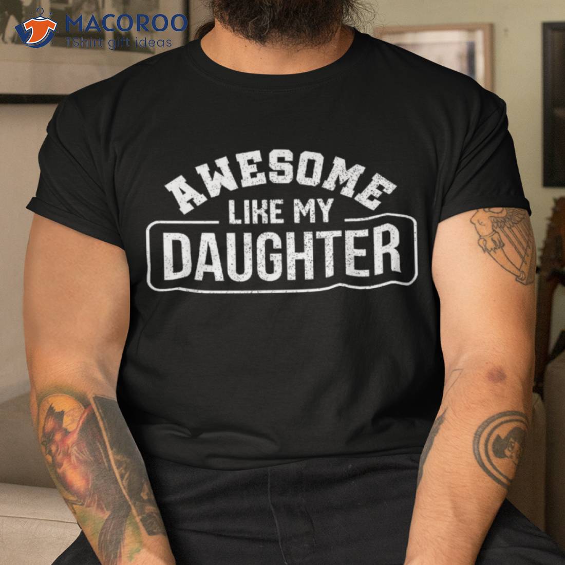 Father Awesome Like My Daughter Fathers Day Shirt