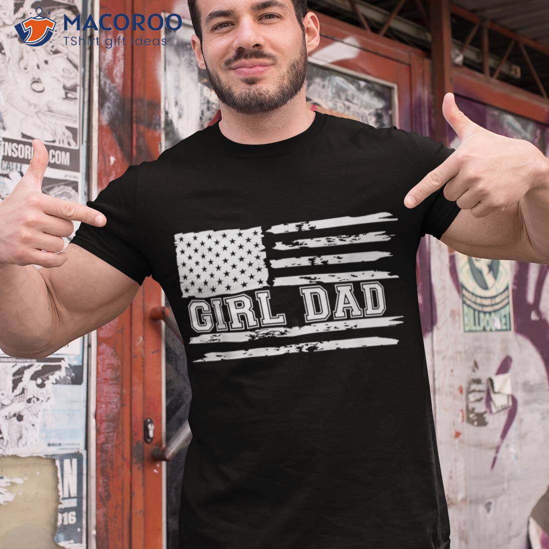 Father Of Girls – Proud New Girl Dad Fathers Day Gift Shirt