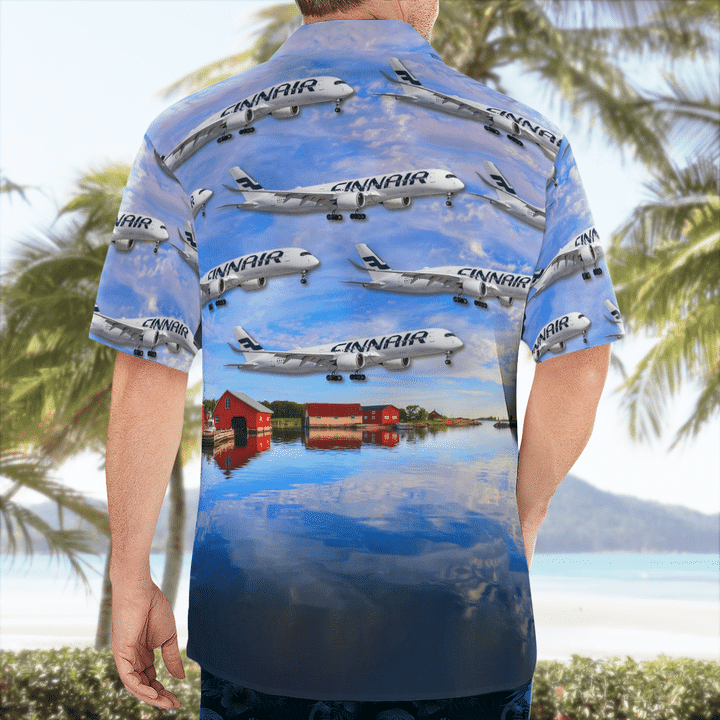 Finnair Airbus A350-941 Hawaiian Shirt