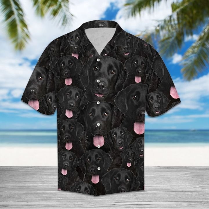 Flatcoated Retriever Hawaiian Shirt Summer Button Up