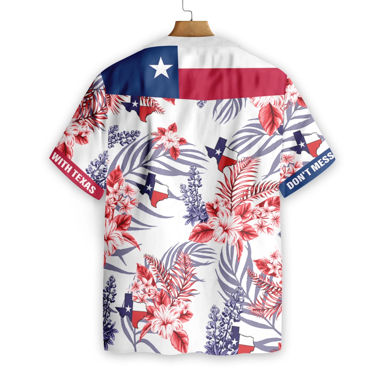 Floral Bluebonnet Don?T Mess With Texas Hawaiian Shirt