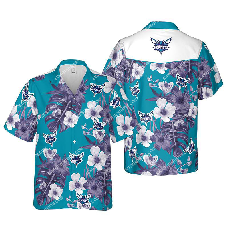 Floral Charlotte Hornets Nba Summer Vacation Hawaiian Shirt