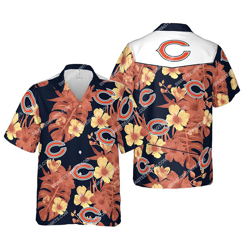 Floral Chicago Bears Nfl Summer Vacation Hawaiian Shirt