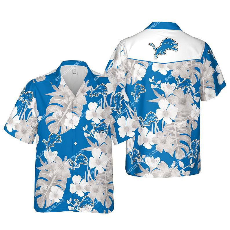 Floral Detroit Lions Nfl Summer Vacation Hawaiian Shirt