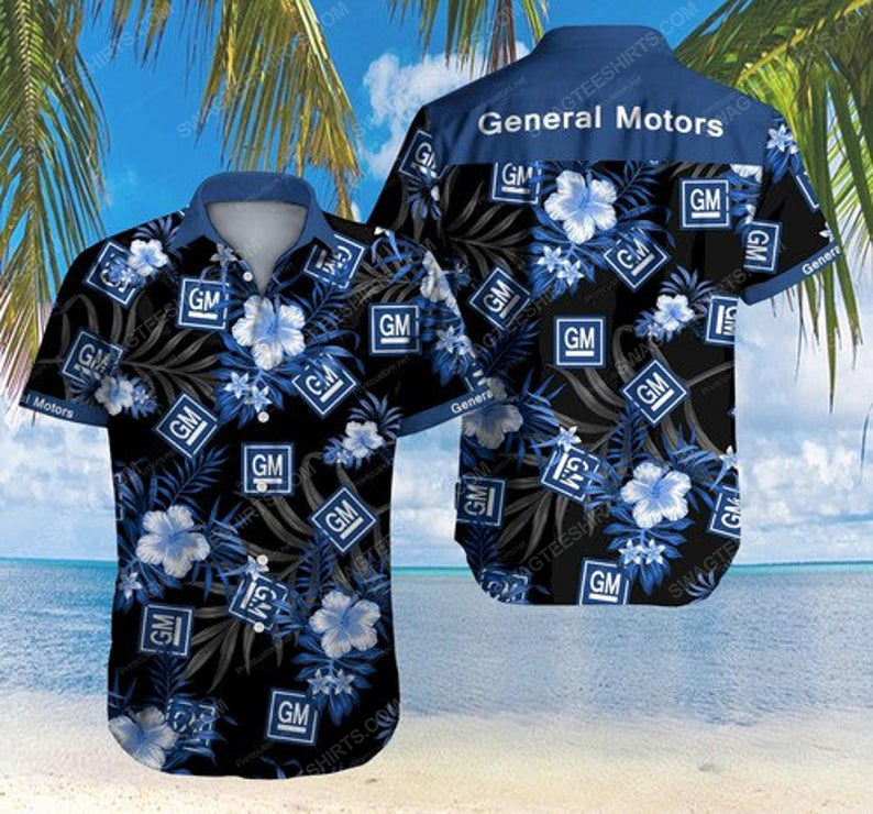 Floral General Motors Summer Vacation Hawaiian Shirt