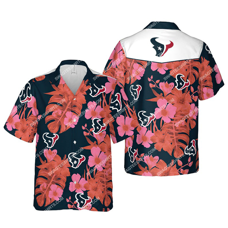 Floral Houston Texans Nfl Summer Vacation Hawaiian Shirt