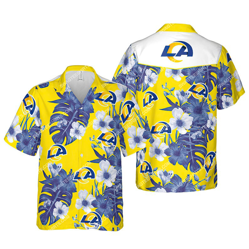 Floral Los Angeles Rams Nfl Summer Vacation Hawaiian Shirt