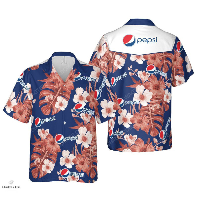 Floral Pepsi Drink Summer Vacation Hawaiian Shirt