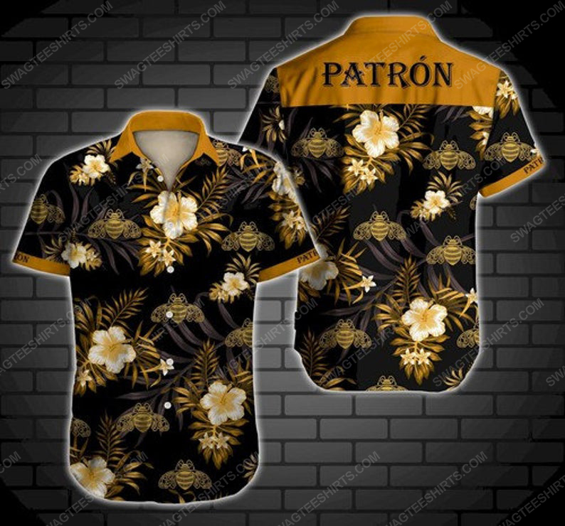 Floral Tequila Patron Summer Vacation Hawaiian Shirt