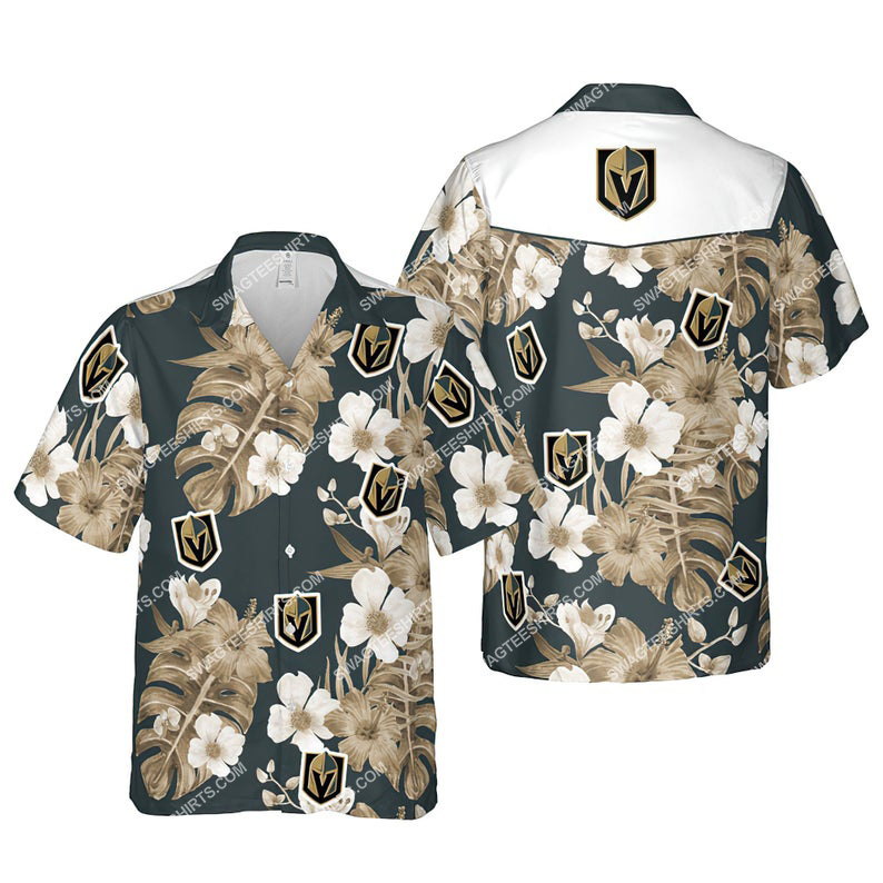 Floral Vegas Golden Knights Nhl Summer Vacation Hawaiian Shirt