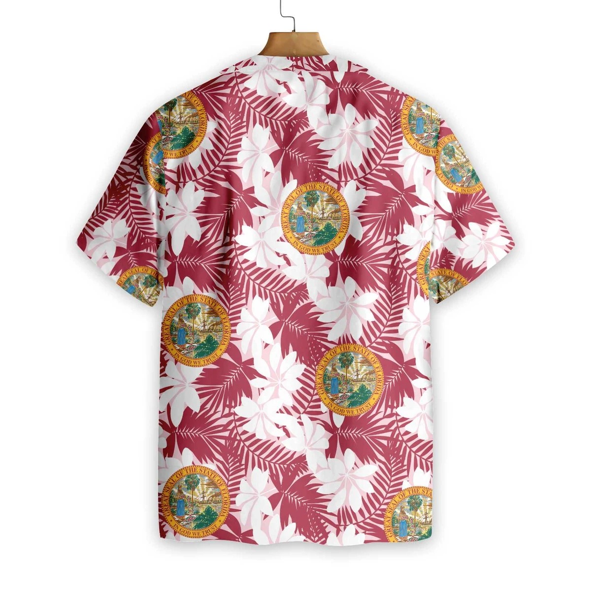 Florida Flag Seamless Pattern Usa Hawaiian Shirt