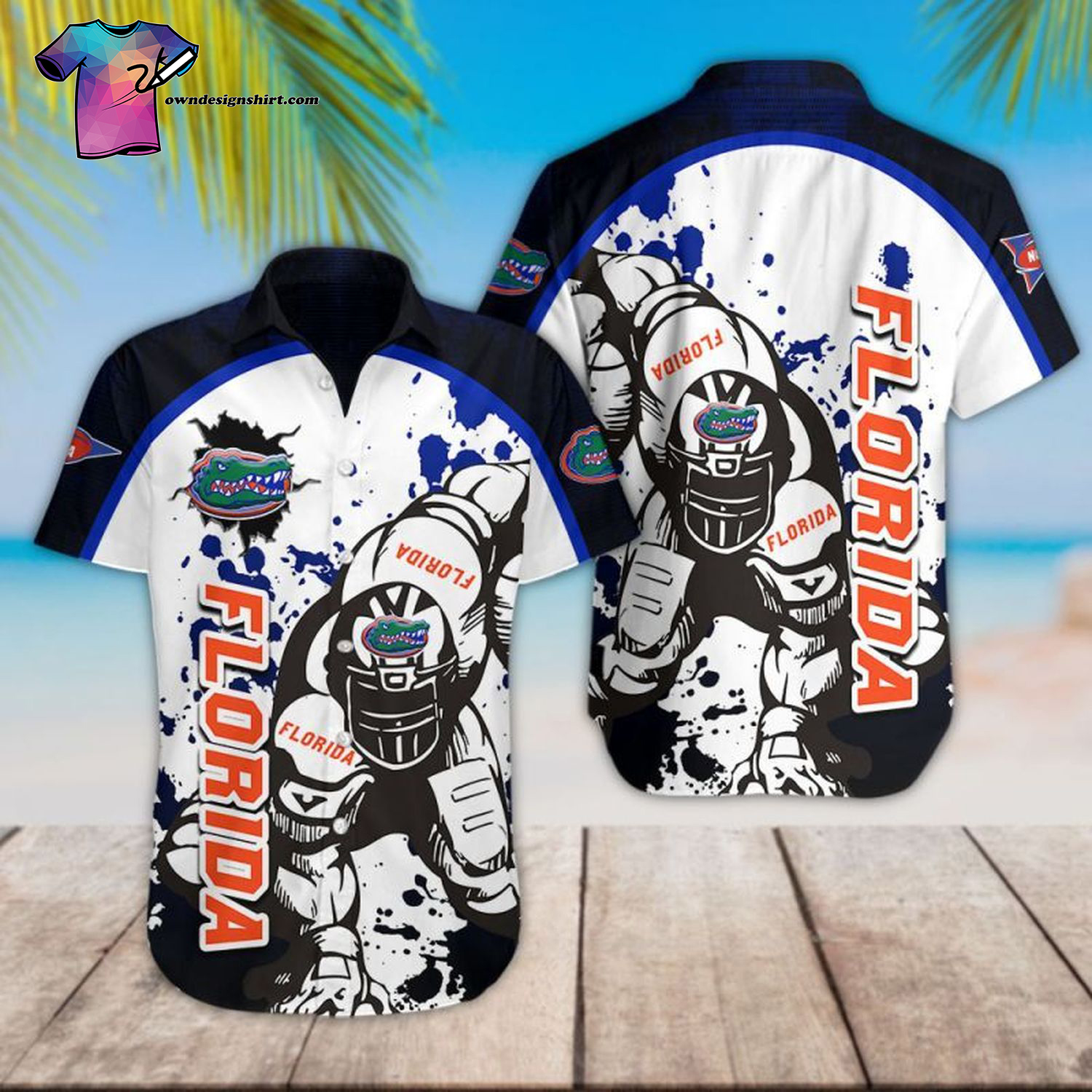 Florida Gators Football Player Hawaiian Shirt