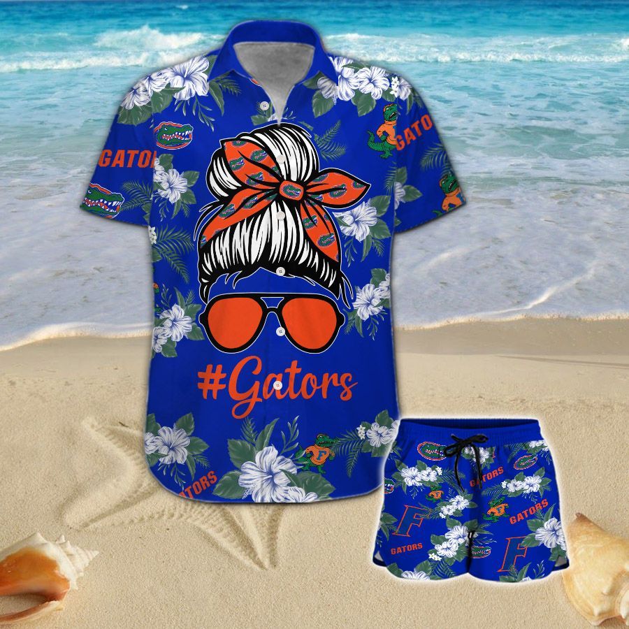 Florida Gators Girl Messy Bun Hawaiian Shirt Hot Trendy Summer 2024