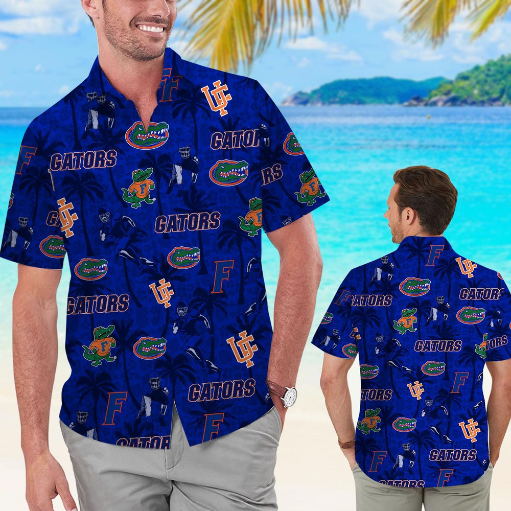 Florida Gators Tropical Beach Coconut Tree Hawaiian Shirt Hot Trendy Summer 2024