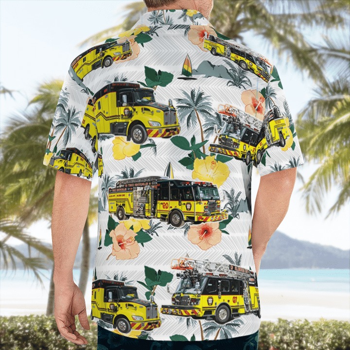 Florida Hillsborough County Fire Department Hawaiian Shirt