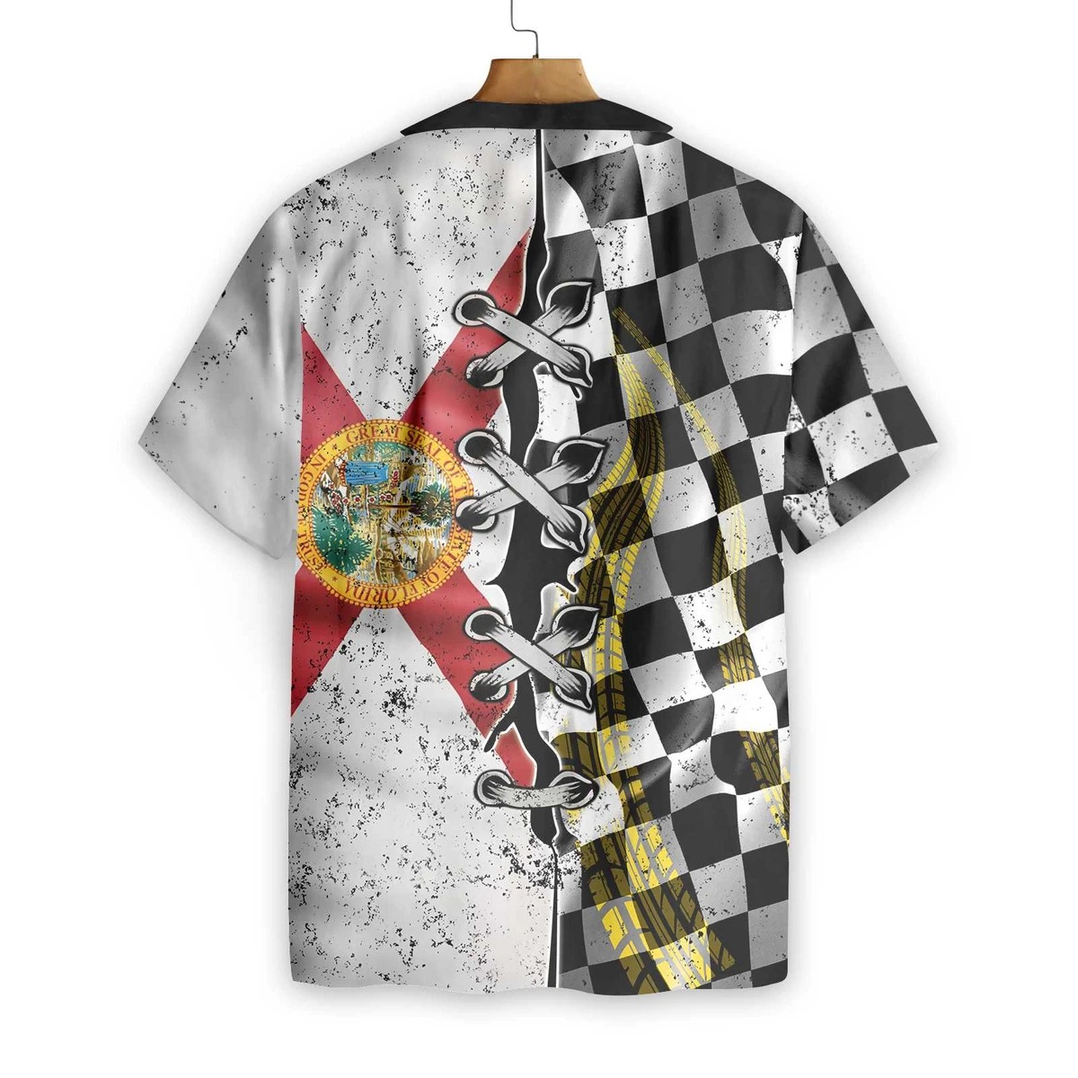 Florida Racing Flag Hawaiian Shirt