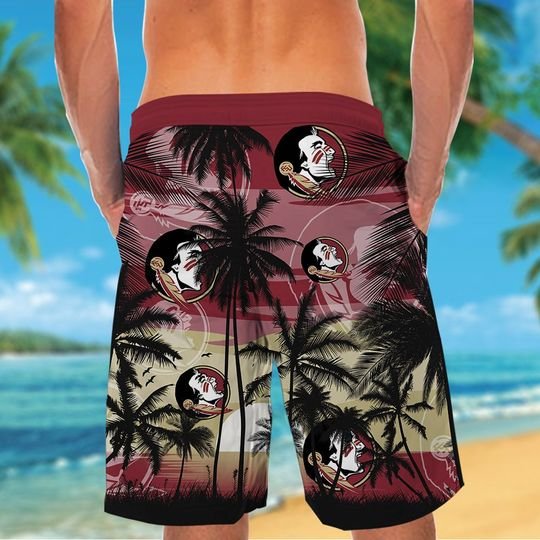 Florida State Seminioles Tropical Hawaiian Shirt Short