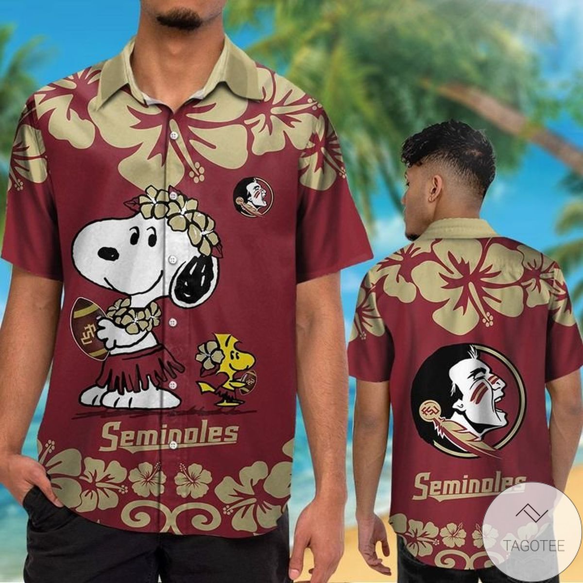 Florida State Seminoles & Snoopy Hawaiian Shirt