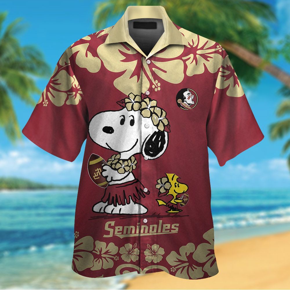 Florida State Seminoles & Snoopy Hawaiian Shirt Hot Trendy Summer 2024