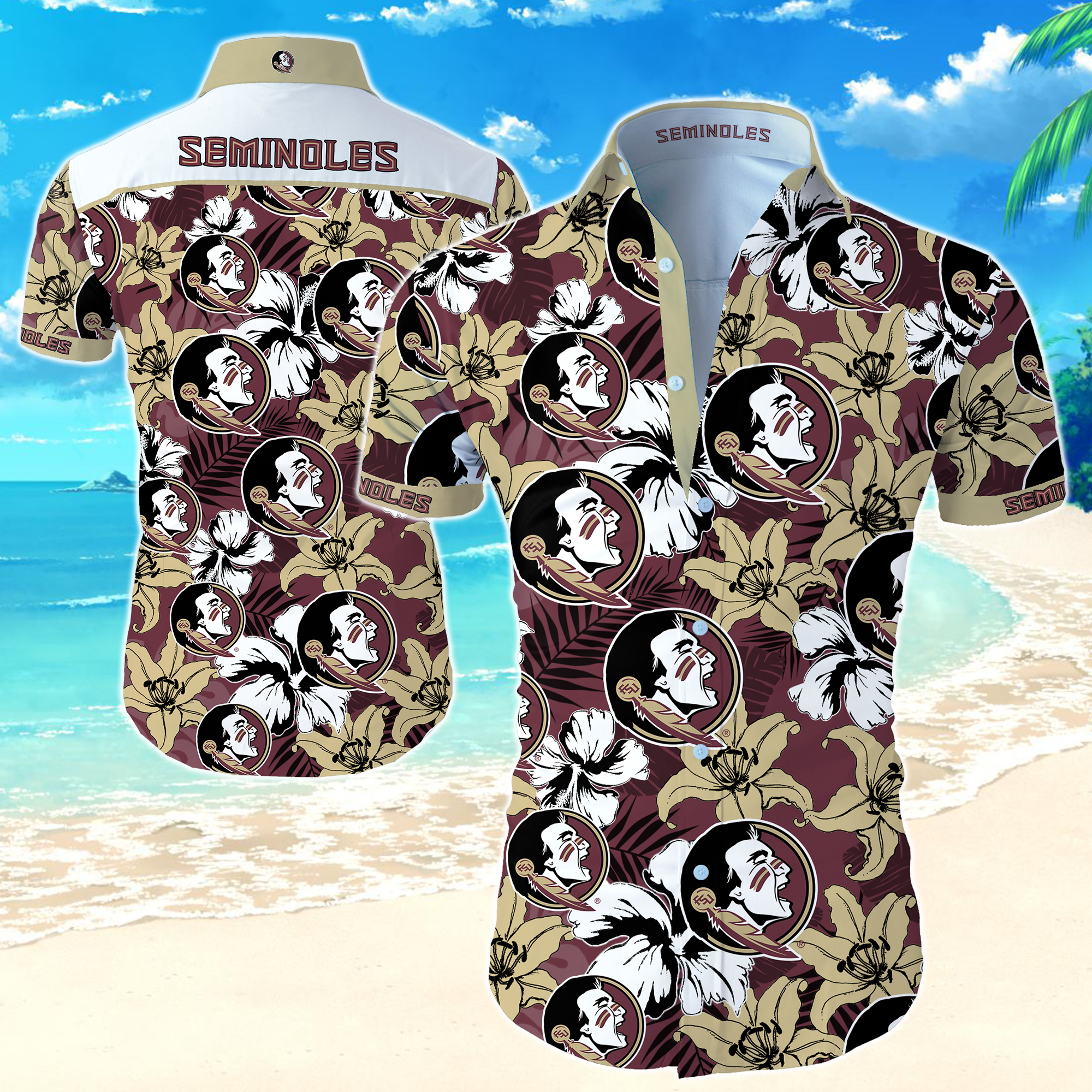 Florida State Seminoles Hawaiian Shirt Summer Button Up